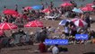 البريطانيون يتوافدون إلى الشواطئ مع اقتراب تسجيل درجات حرارة قياسية