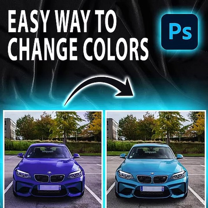 Easy way to change colors in #photoshop #shorts