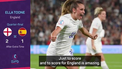 Скачать видео: England hero Toone 'over the moon' with dramatic win over Spain