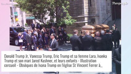 Download Video: Obsèques d'Ivana Trump : ses trois enfants face au cercueil, soudés dans la douleur