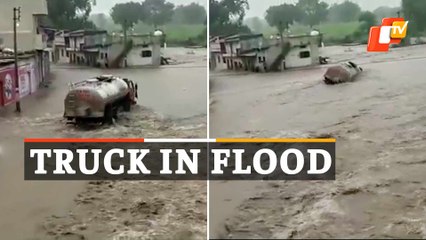 WATCH | Truck Swept Away In Raging Flood In Madhya Pradesh