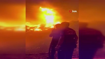 360 kilometre mesafeden geldiler, bir evi yanmaktan kurtardılar