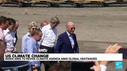 Biden seeks to revive climate agenda as heat waves slam US, Europe