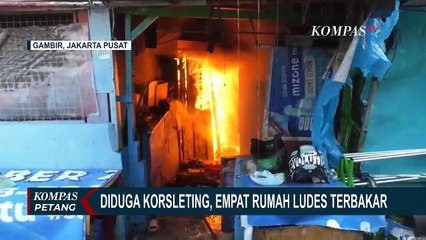 Kebakaran Menghanguskan 4 Rumah Warga di Jalan Kebon Jahe Gambir!
