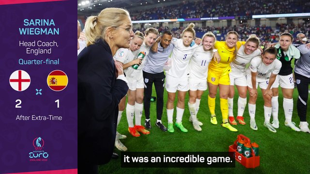 Wiegman hails 'incredible' fans after England edge past Spain
