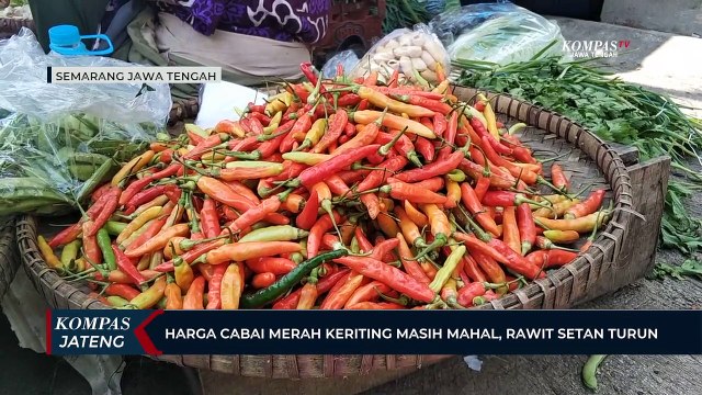 Harga Cabai Merah Keriting di Kota Semarang Masih Mahal, Rawit Setan Turun