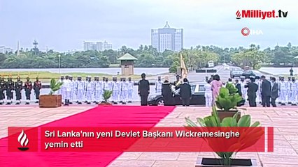 Sri Lanka'nın yeni Devlet Başkanı Wickremesinghe yemin etti