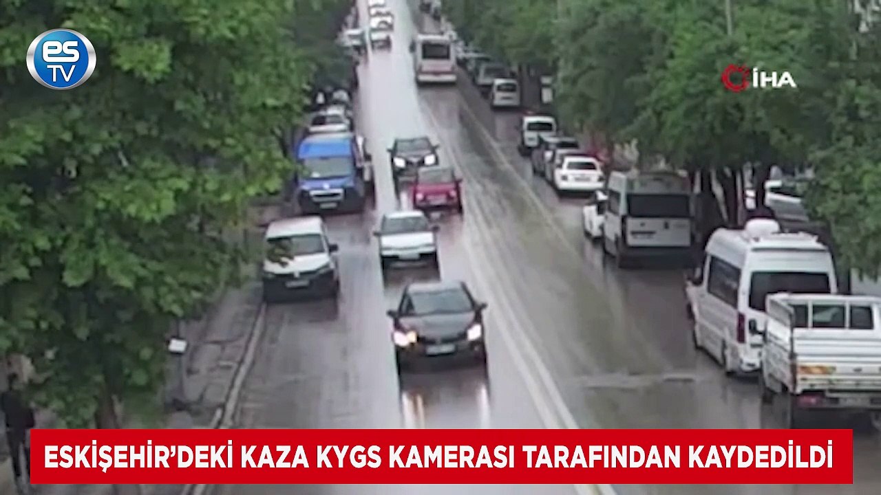 Eskişehir’deki kaza KYGS kamerası tarafından kaydedildi