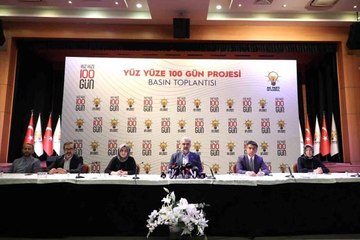 AK Parti İstanbul İl Başkanlığının "Yüz Yüze 100 Gün" programı tanıtıldı