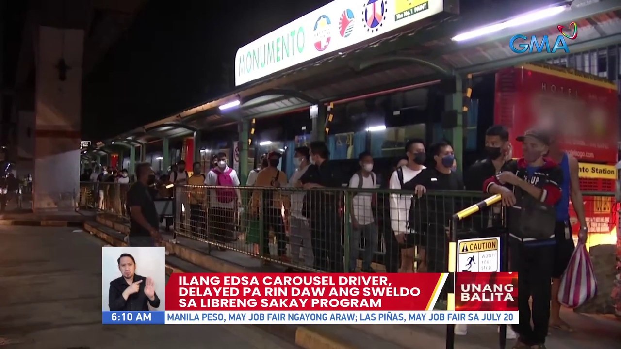 Ilang EDSA Carousel driver, delayed pa rin daw ang sweldo sa Libreng Sakay Program | UB