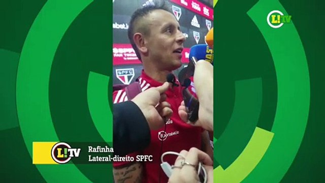 Rafinha fala sobre o empate e o desgaste do São Paulo.