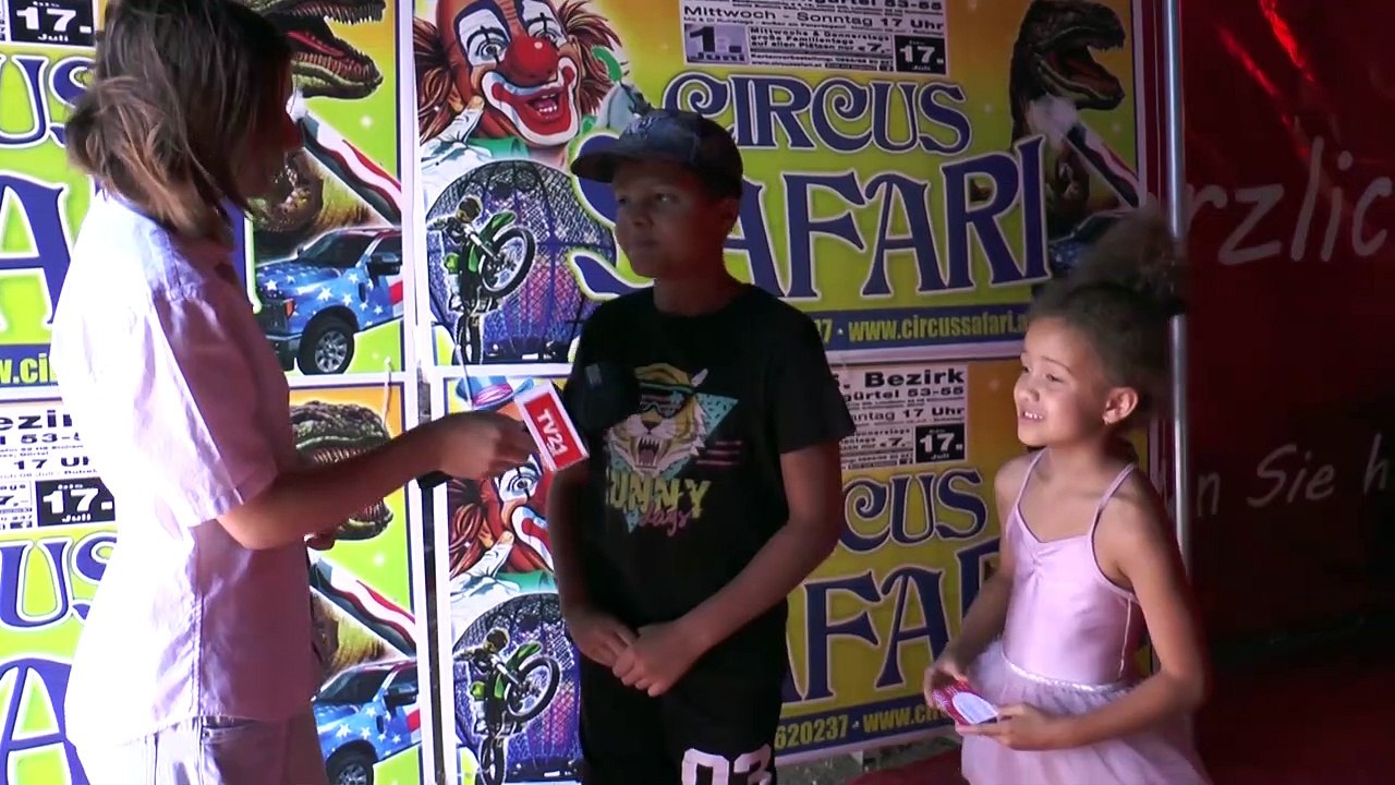 Kids in der Manege Circus Camp Circus Safari