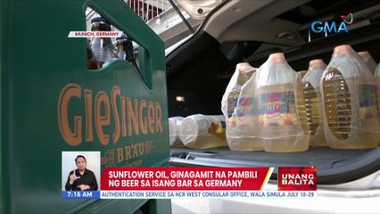 Sunflower oil, ginagamit na pambili ng beer sa isang bar sa Germany | UB