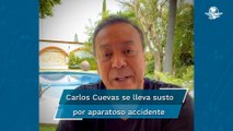 Helicóptero se estrella en Las Vegas; Carlos Cuevas narra pánico que se vivió