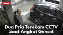 Terekam CCTV !! 2 Orang Pria Angkut Genset Warga di Pekanbaru !!