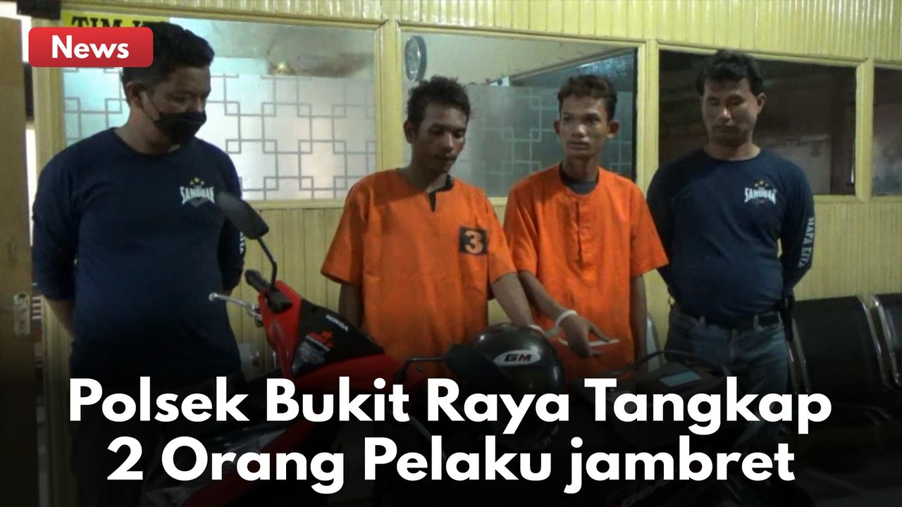 Polsek Bukit Raya Tangkap 2 Orang Pelaku Jambret di Jalan SM. Amin !!