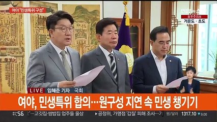 여야, 민생특위 구성 합의…"원구성 21일까지"