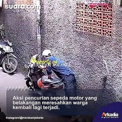 Maling Curi Sepeda Motor Waktu Salat Jumat, Warganet Malah Salfok sama Merk Motor