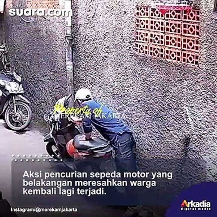 Maling Curi Sepeda Motor Waktu Salat Jumat, Warganet Malah Salfok sama Merk Motor