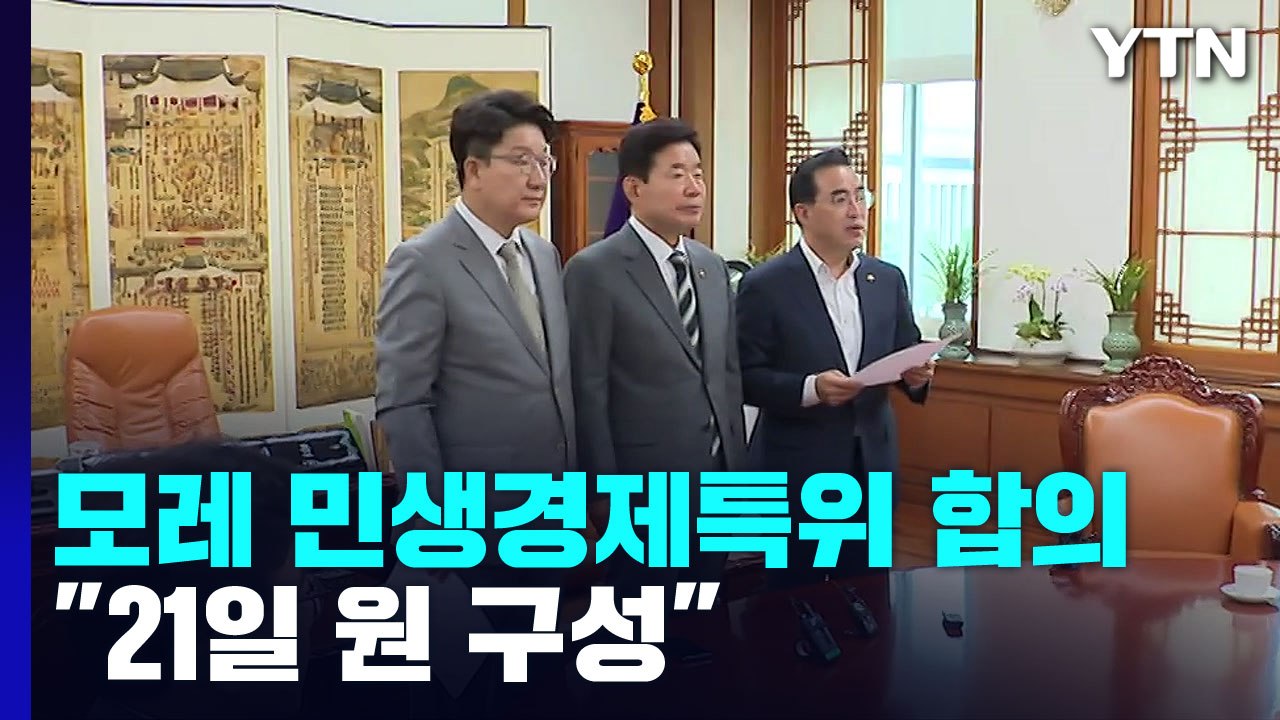 여야 "모레 민생경제안정특위 구성...21일까지 원 구성 마무리" / YTN
