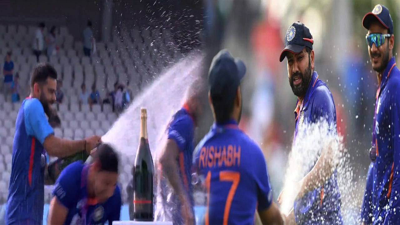 England ವಿರುದ್ಧ ಸರಣಿ ಗೆದ್ದ ಟೀಮ್ ಇಂಡಿಯಾ ಟ್ರೋಫಿ ಜೊತೆ ಸಂಭ್ರಮಿಸಿದರು *Cricket | OneIndia Kannada