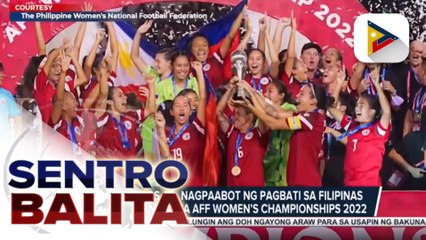 Pres. Marcos Jr., nagpaabot ng pagbati sa Filipinas sa pagkapanalo sa AFF Women’s Championships 2022