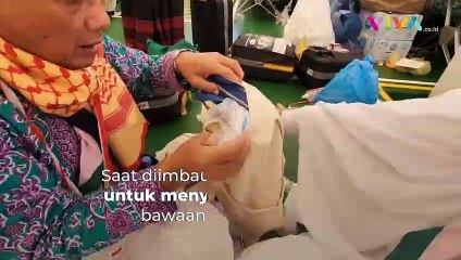 Demi Cucu, Jamaah Haji Nekat Siasati Aturan Bawaan Pesawat