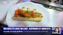 Ma recette avec un chef: les asperges grillées aux abricots avec Pascale de La Tour du Pin