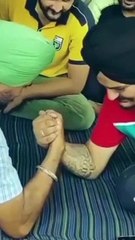 Sidhumoosewala with his father.