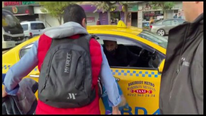 Müşteriyi almayan taksici böyle üste çıktı: 'İstediğin yere şikayet et'