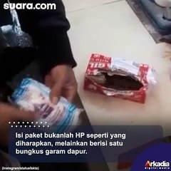 Beli HP Murah Meriah Lewat Online, saat Dibuka Bikin Penerima Paket Darah Tinggi, Ramai Dihujat Netizen