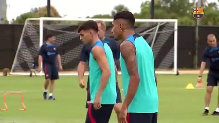 Raphinha, concentrado entrenando con el FC Barcelona / FCB