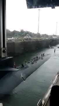 Samedi dernier, le sous-marin nucléaire américain et de nombreux autres navires traversant ces derniers jours le canal de Panama, devinez où ils vont !