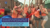 Dutch fans 'very happy' after 'nerve-wracking' victory over Switzerland