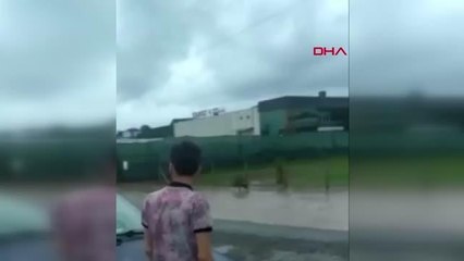 ORDU'DA DERE TAŞTI; 2 İŞ YERİ VE 10 EVİ SU BASTI