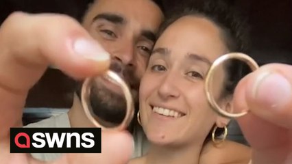 Couple spend £3k on a 'zero-waste wedding' complete with upcycled dress and confetti made from dried leaves