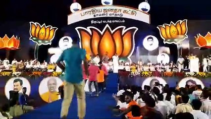 அண்ணாமலை பேசிக் கொண்டிருந்த மேடையிலேயே அடி வாங்கிய தொண்டர்.. பல்லடத்தில் பரபரபு