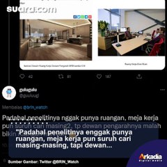 Heboh Biaya Rombak Ruang Kerja Dewan Pengarah BRIN Capai Rp 6 M, Warganet: Penelitinya Saja Gak Punya Ruangan