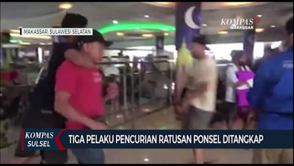 Tiga Pelaku Pencurian Ratusan Ponsel Ditangkap