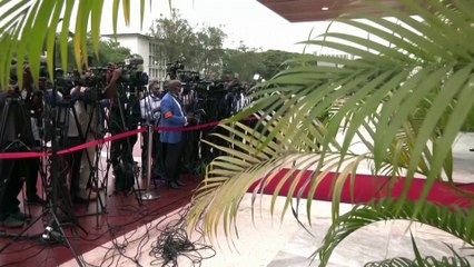 Ivory Coast's president meets longtime rivals