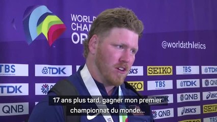 Mondiaux - Crouser : "Une soirée incroyable que je n'oublierai jamais"