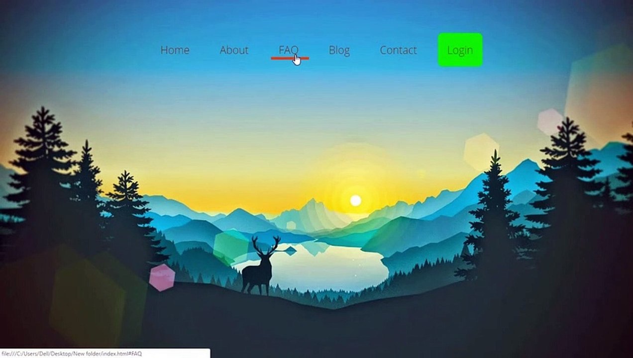 Text Underline  Hover Effect using HTML,CSS and Javascript