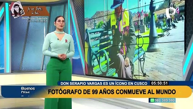 Serapio Vargas, el fotógrafo de 99 años que capta momentos a turistas en la Plaza de Cusco