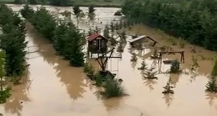 Ordu’da dere taştı; 2 iş yerini ve 10 evi su bastı