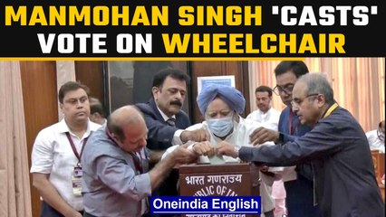 Presidential elections 2022: Manmohan Singh casts vote on a wheelchair | Oneindia news *News