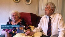 Madge and Peter Flewin celebrate their 70th wedding anniversary after growing up two doors away from each other