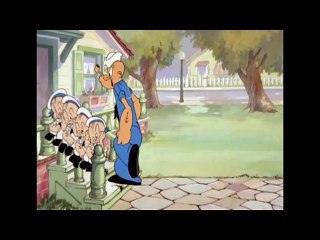 POPEYE THE SAILOR MAN | Popeye ' Her Honor The Mare' Hitler Clip | Popeye Cartoon