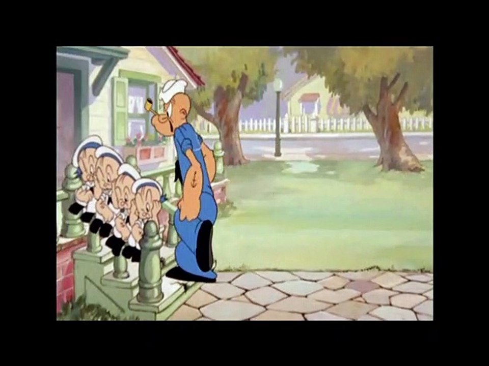 POPEYE THE SAILOR MAN | Popeye ' Her Honor The Mare' Hitler Clip | Popeye Cartoon