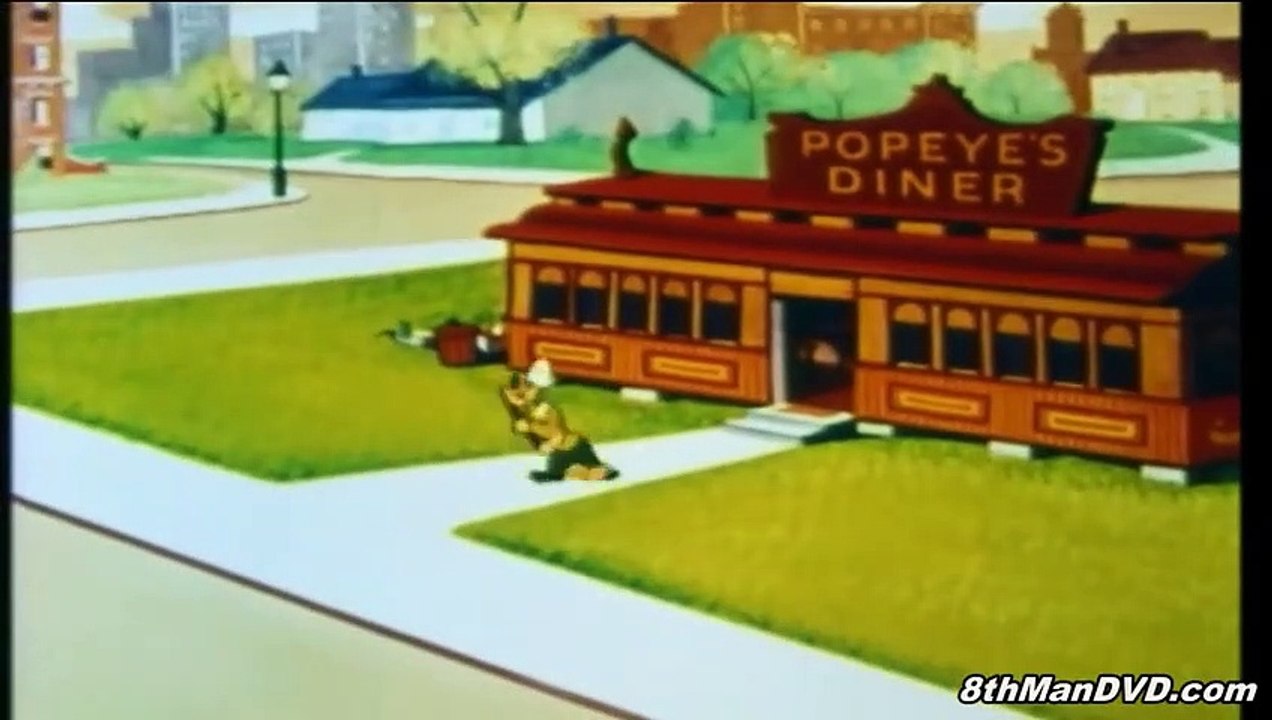 POPEYE THE SAILOR MAN | Spree Lunch (1957) (Remastered) | Popeye cartoons