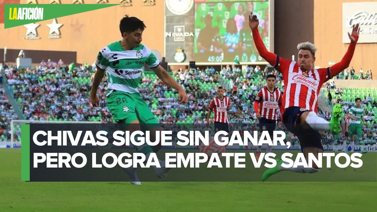 Con gol del Mudo Aguirre, Santos empata a Chivas